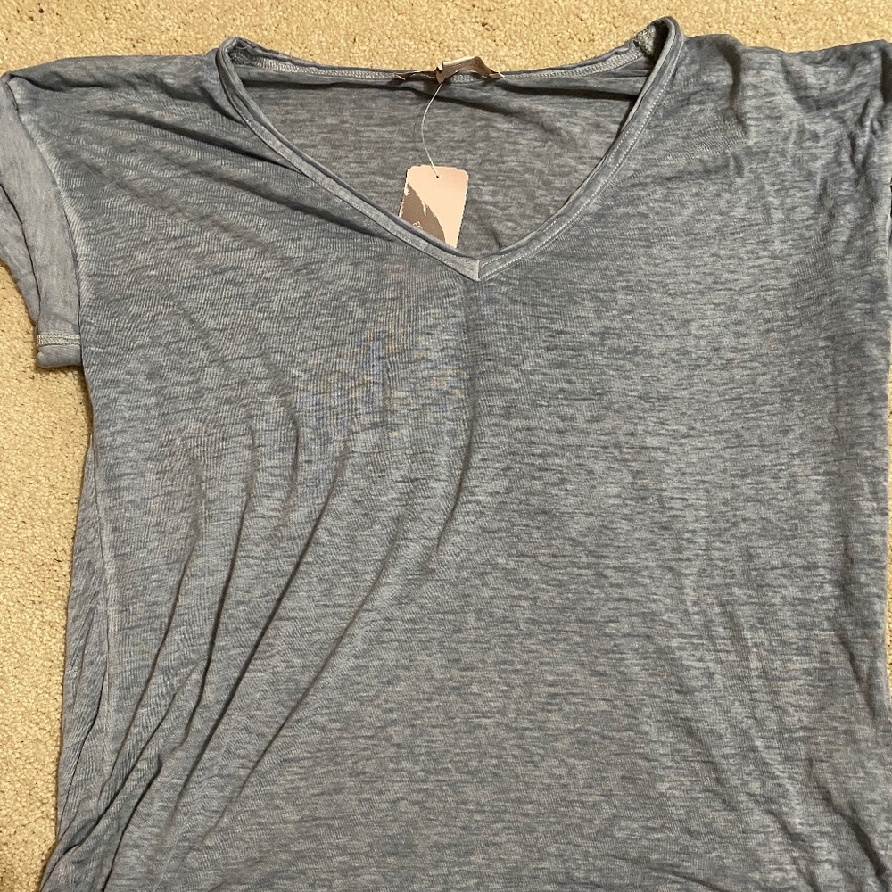Grey/Blue Soft Tee